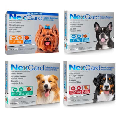 Nexgard 3 Tabletas. Antiparasitario externo perro