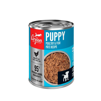 Lata Orijen Húmedo premium Paté perro Puppy Poultry & Fish