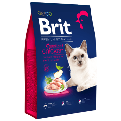 BRIT Premium by Nature Cat Sterilized Chicken 8 Kg