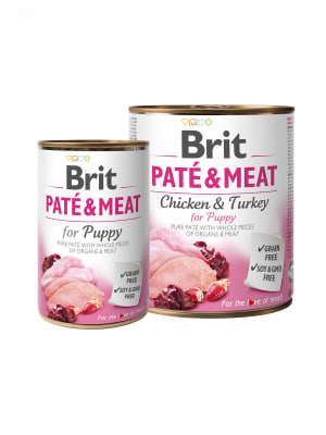 BRIT Lata Paté & Meat Puppy