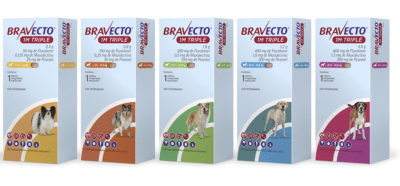 Bravecto 1M Triple - Antiparasitario interno y externo