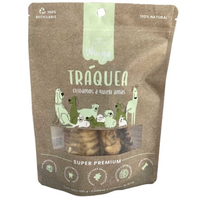 Tráquea de vacuno para perros, Snack Winga