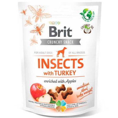 BRIT Crunchy Snack Insects with Turkey 200 gr