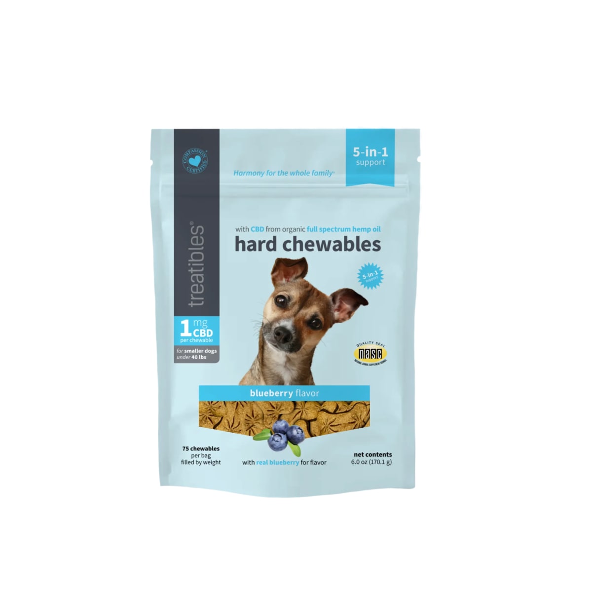 Galletas 1 mg CBD EASE para perro, sabor Arandano2