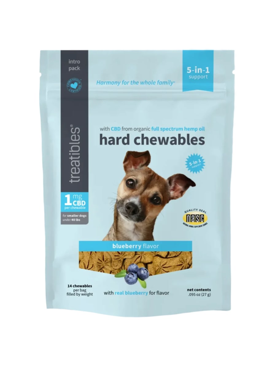 Galletas 1 mg CBD EASE para perro, sabor Arandano1