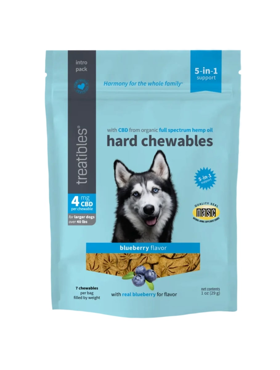 Galletas 4 mg CBD para perro EASE sabor Arandano, Treatibles1