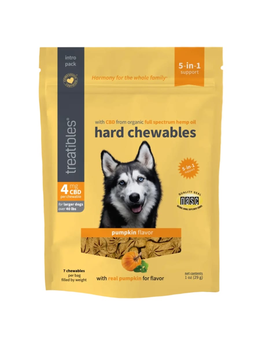 Galletas 4 mg CBD para perro BALANCE sabor Calabaza, Treatibles1