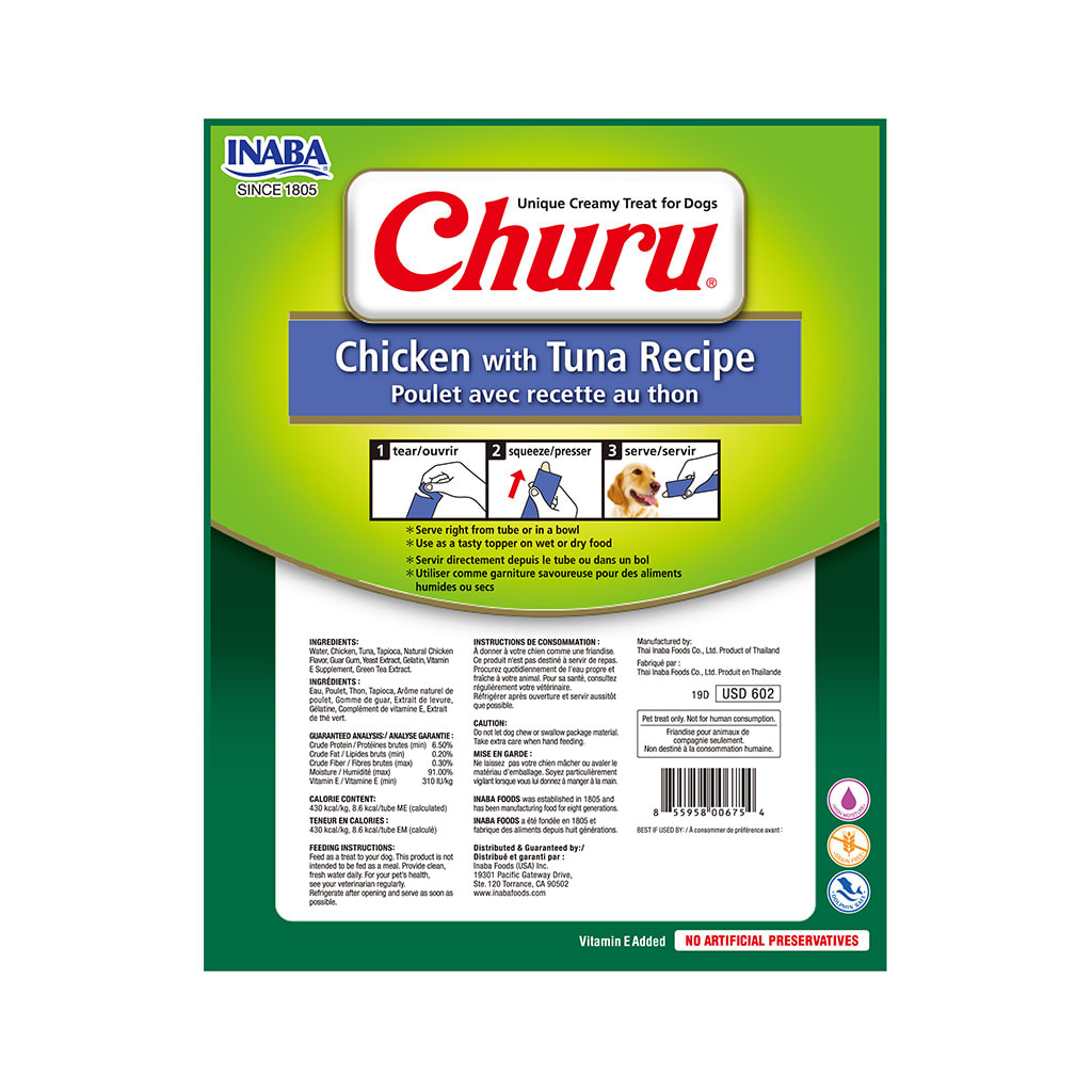 Dog Churu 8P Chicken With Tuna Recipe2