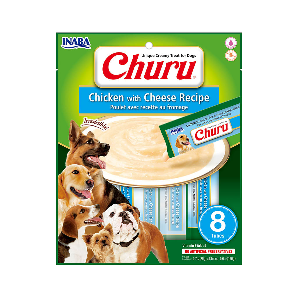 Dog Churu 8P Chicken With Cheese Recipe1