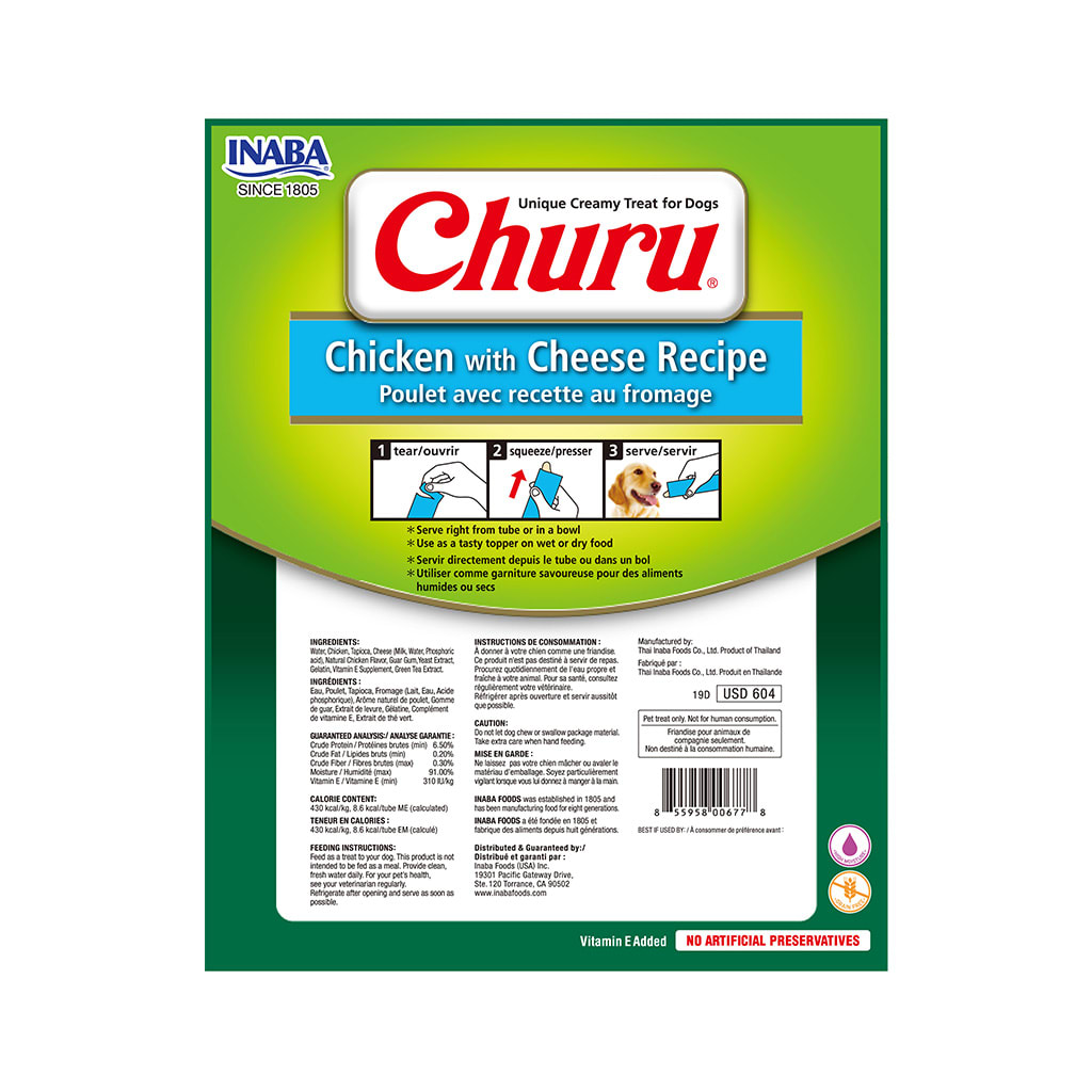 Dog Churu 8P Chicken With Cheese Recipe2