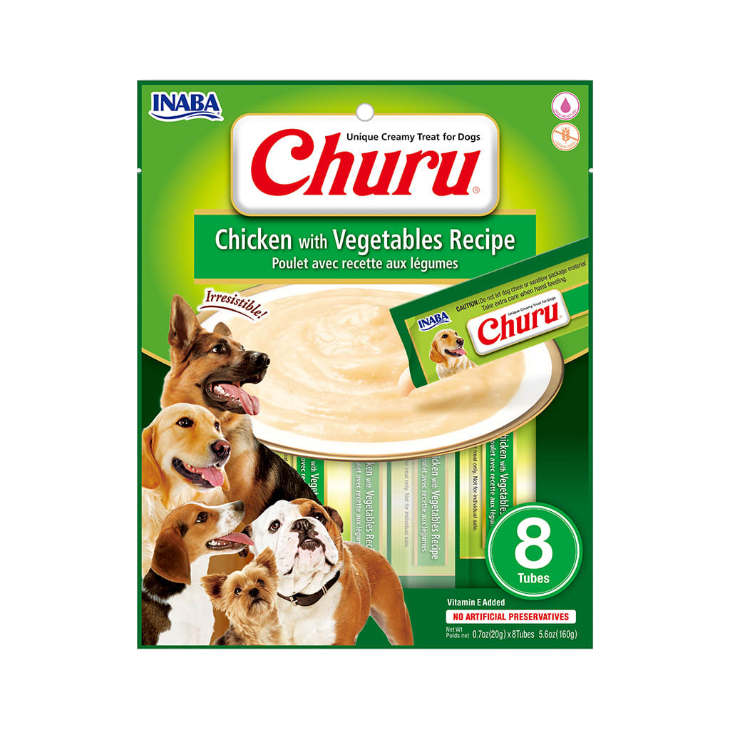 Dog Churu 8P Chicken With Vegetables Recipe1