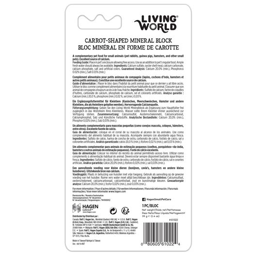 Bloque Mineral En Forma De Zanahoria 30 Gr2