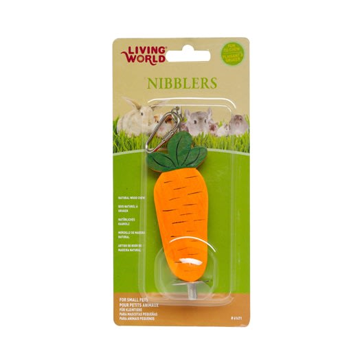 Living World Zanahoria/Maiz Madera Masticable NIBBLERS1