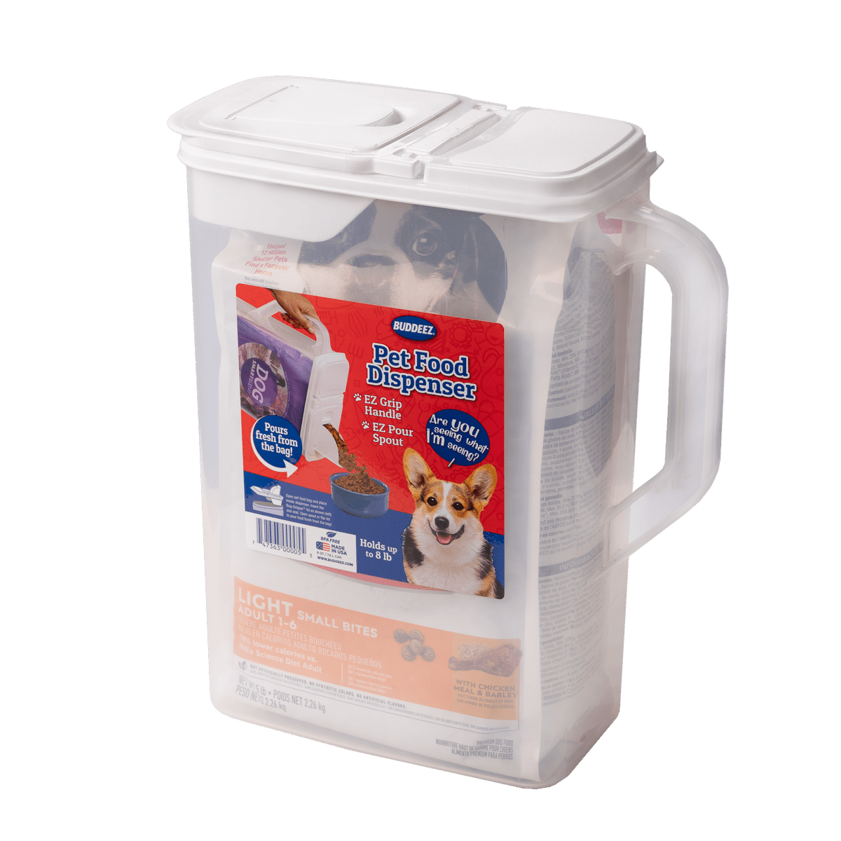 Dispensador de alimento 7,5 L (aprox 3,5 Kg) - Buddeez3