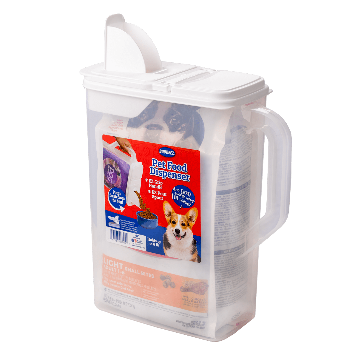 Dispensador de alimento 7,5 L (aprox 3,5 Kg) - Buddeez2