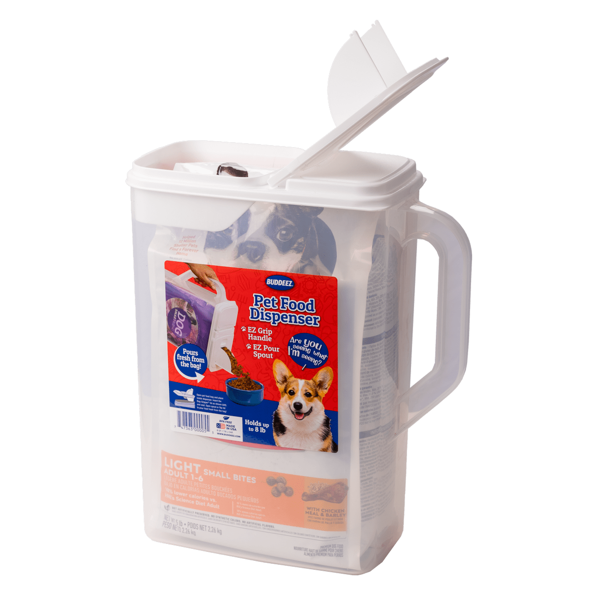 Dispensador de alimento 7,5 L (aprox 3,5 Kg) - Buddeez4