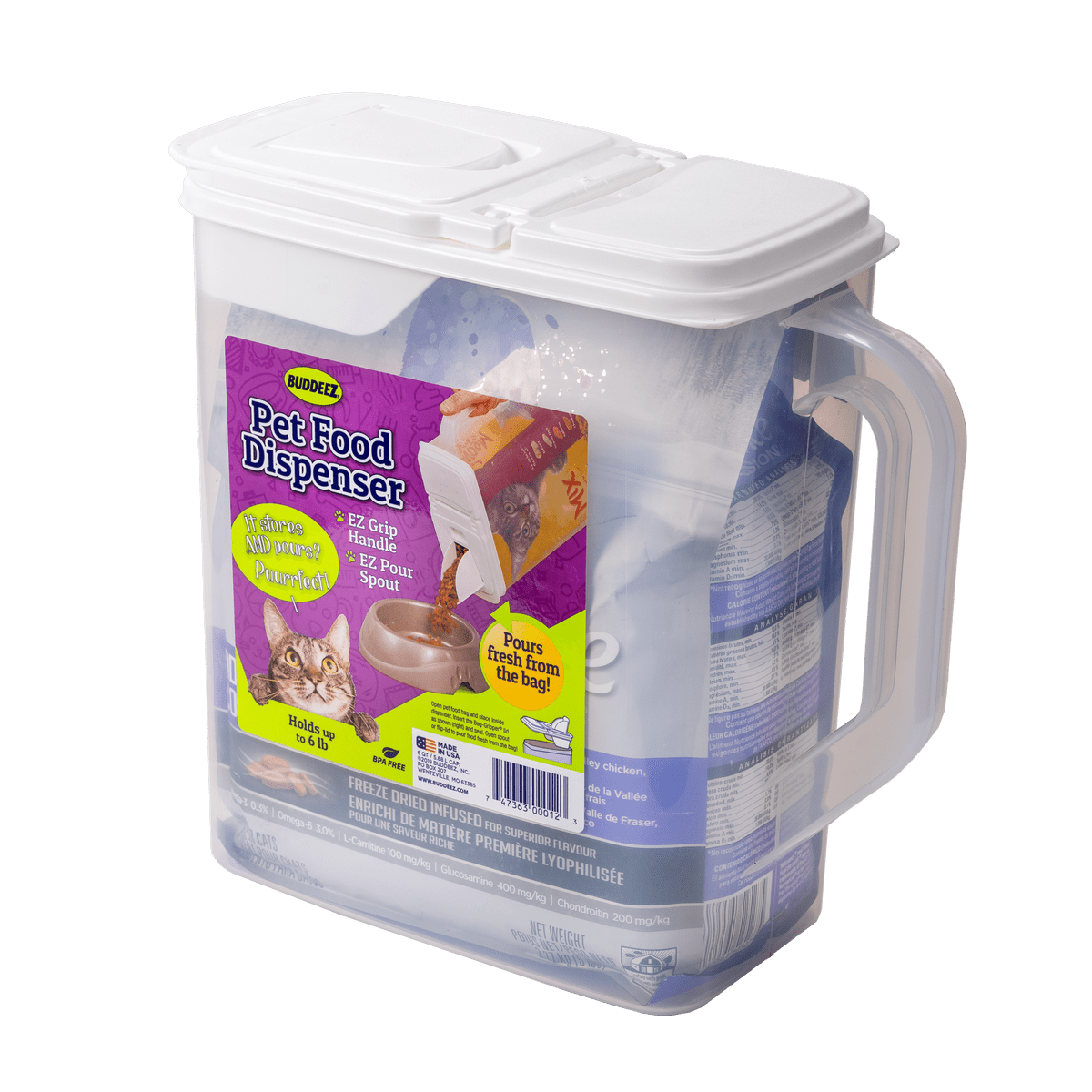 Dispensador de alimentos 2,7 Kg - Buddeez3