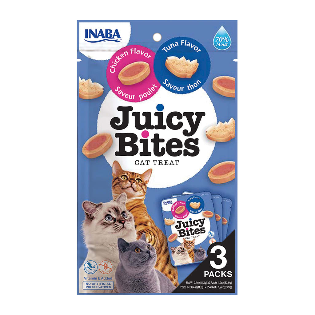 Churu Juicy Bites Atún y Pollo - Paquete de 3 Sobres1