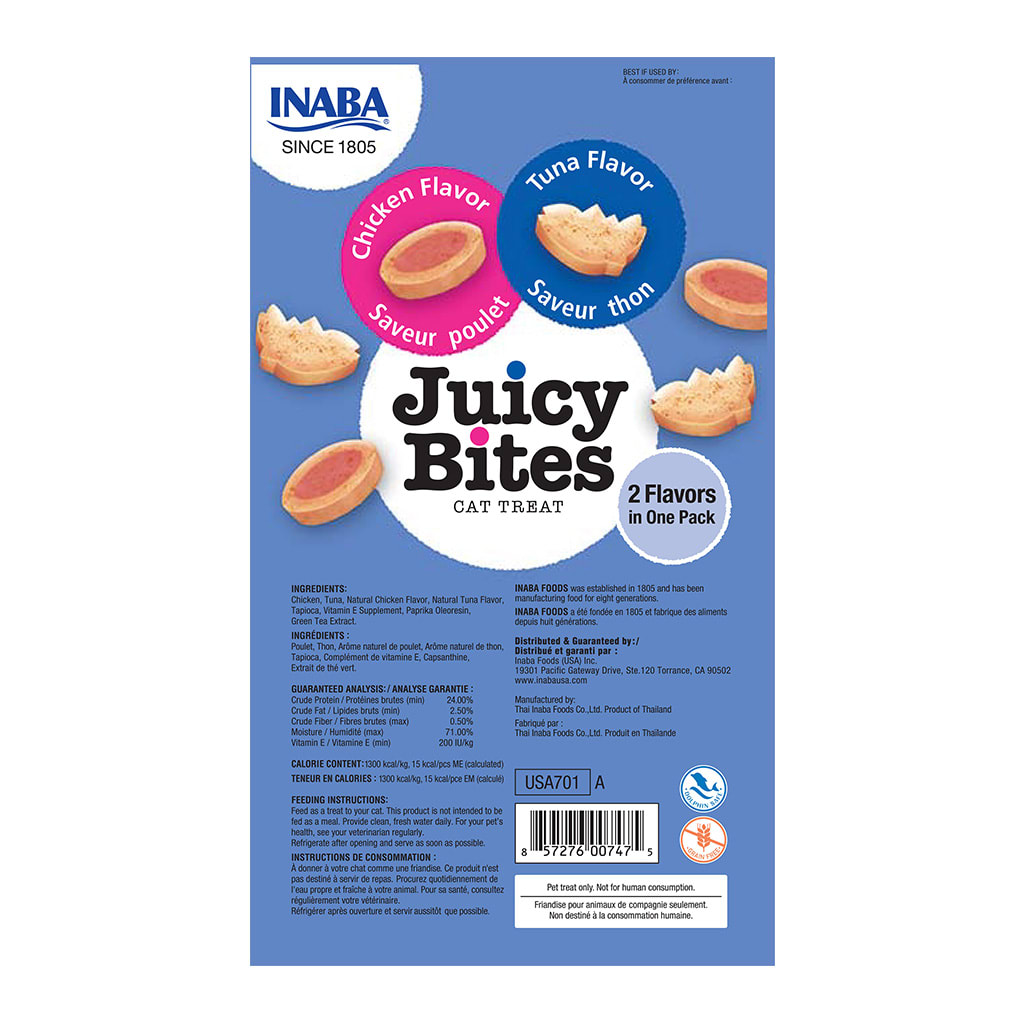 Churu Juicy Bites Atún y Pollo - Paquete de 3 Sobres2