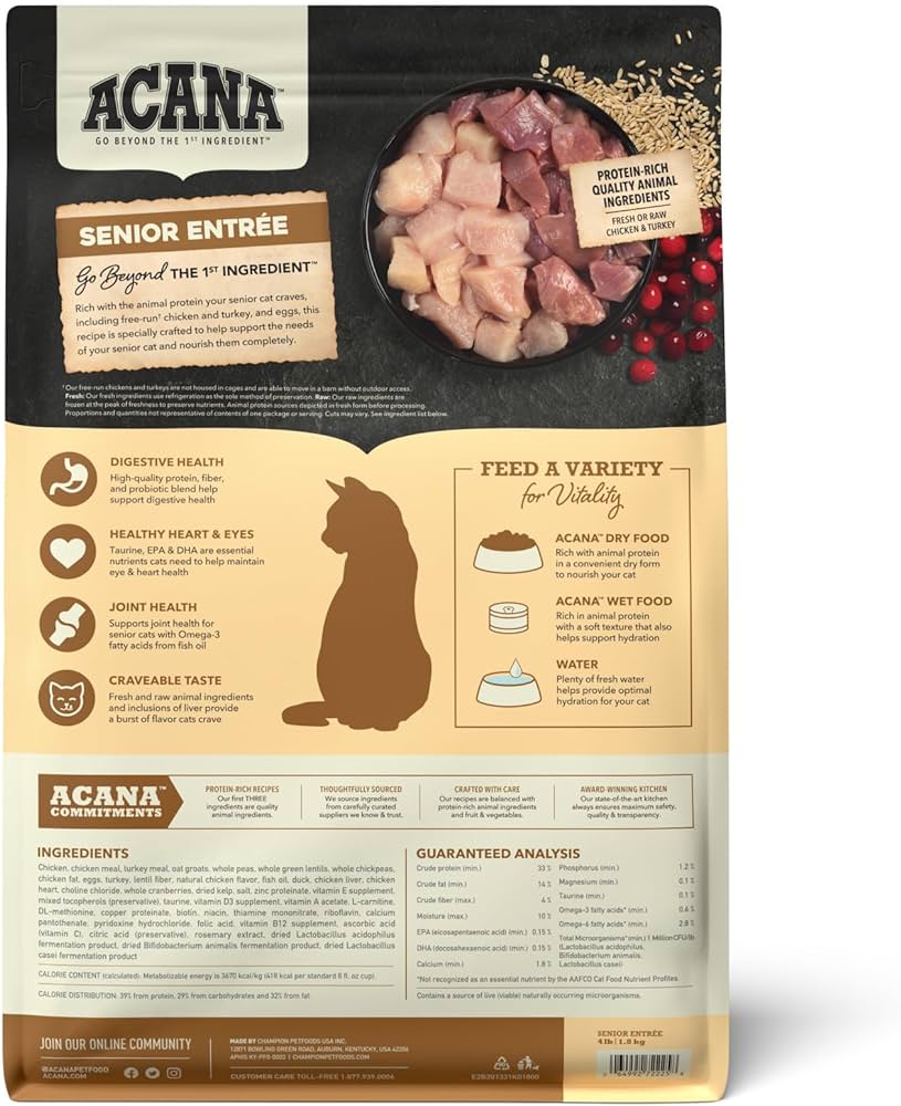 Acana Gato Senior Entrée2