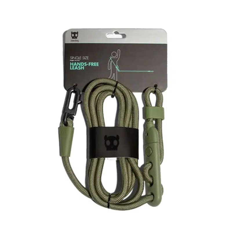 Correa Handsfree Zeedog Army Green1