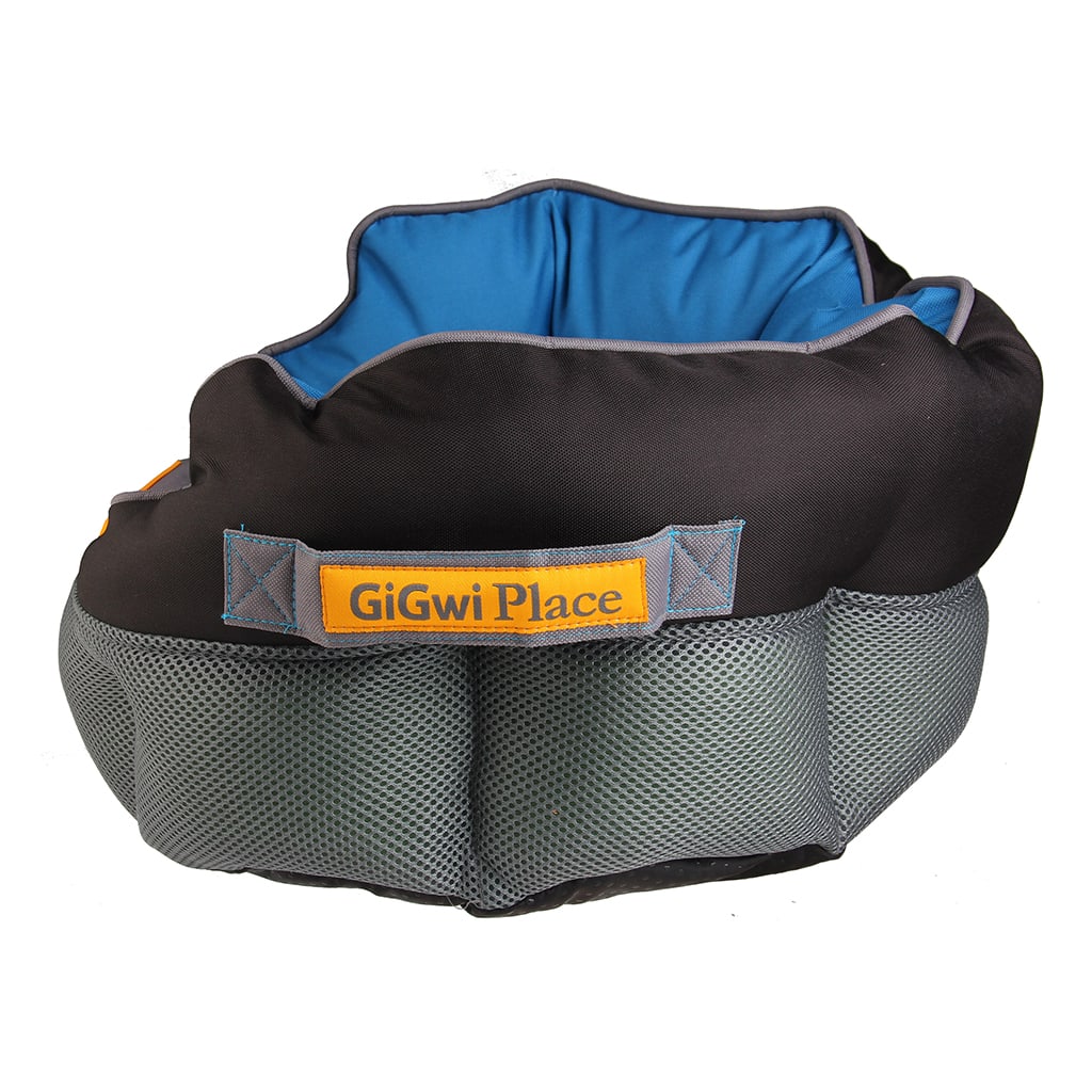 Cama Azul/gris redonda Gigwi3