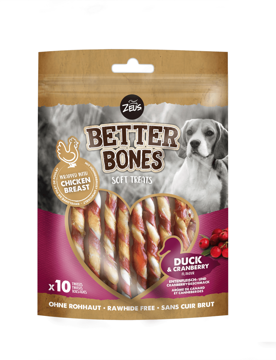 Zeus Better Bones Palitos Envueltos Sabor Pato Con Arandanos1