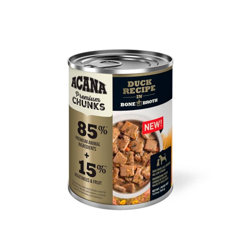 Lata Acana Húmedo premium Chunks Duck Perro1
