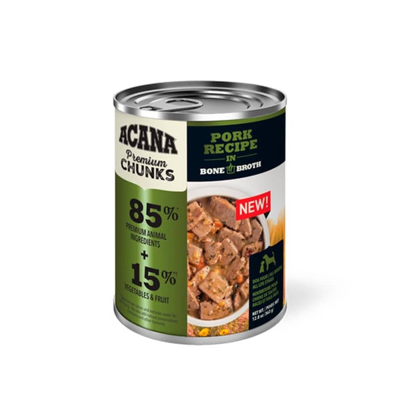 Lata Acana Húmedo premium Chunks Pork Perro1