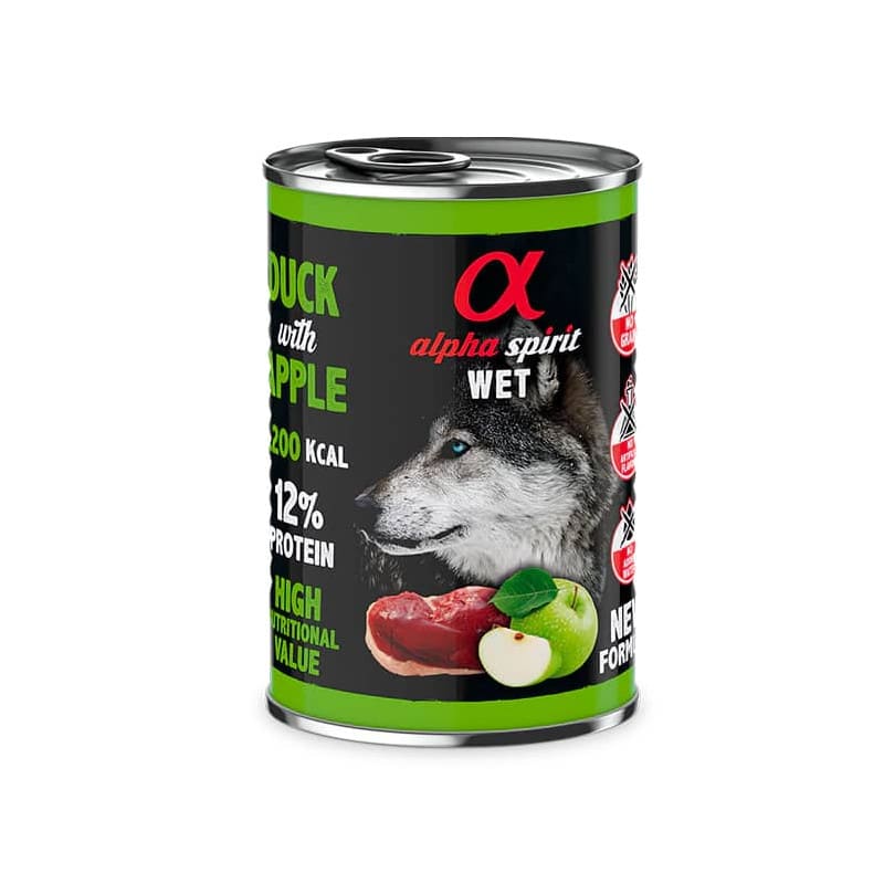 Lata Alpha Spirit Pato con manzana verde1