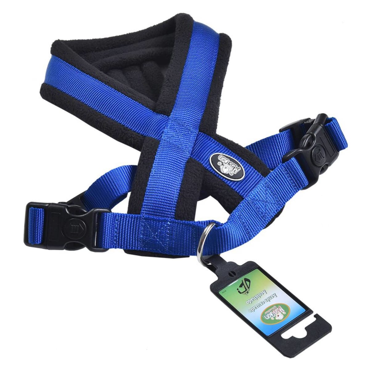 Arnes Cruzado Acolchado Azul Mascan1