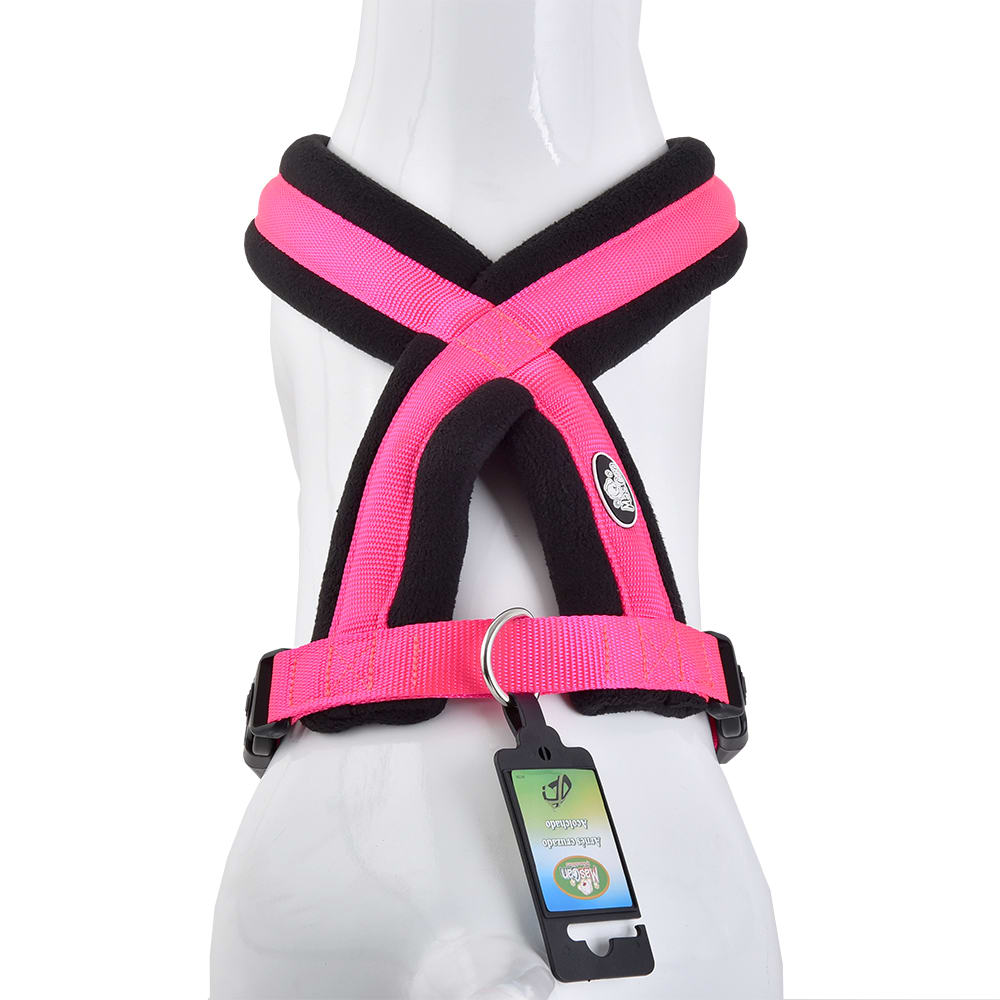 Arnes Cruzado Acolchado Fucsia Mascan2