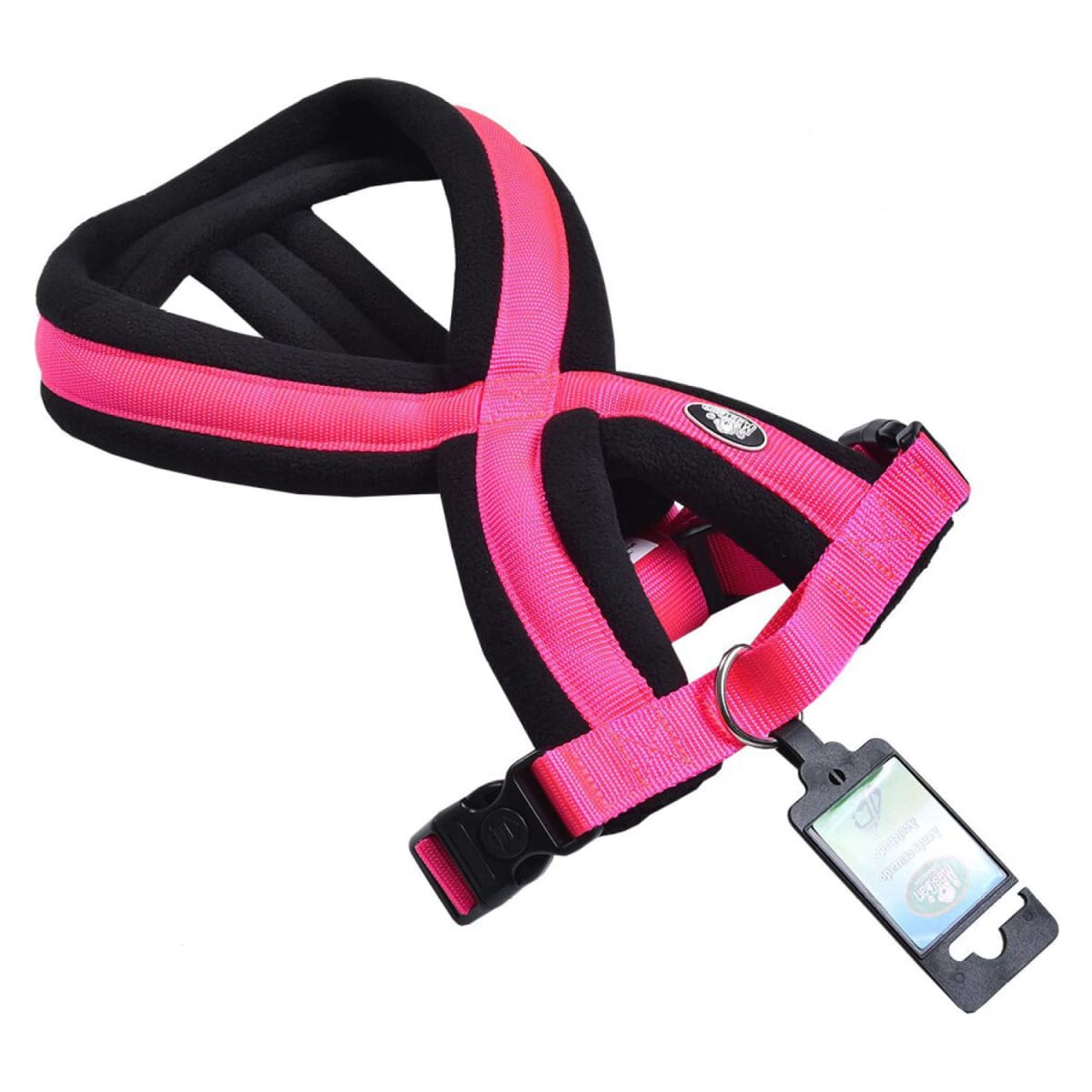 Arnes Cruzado Acolchado Fucsia Mascan3