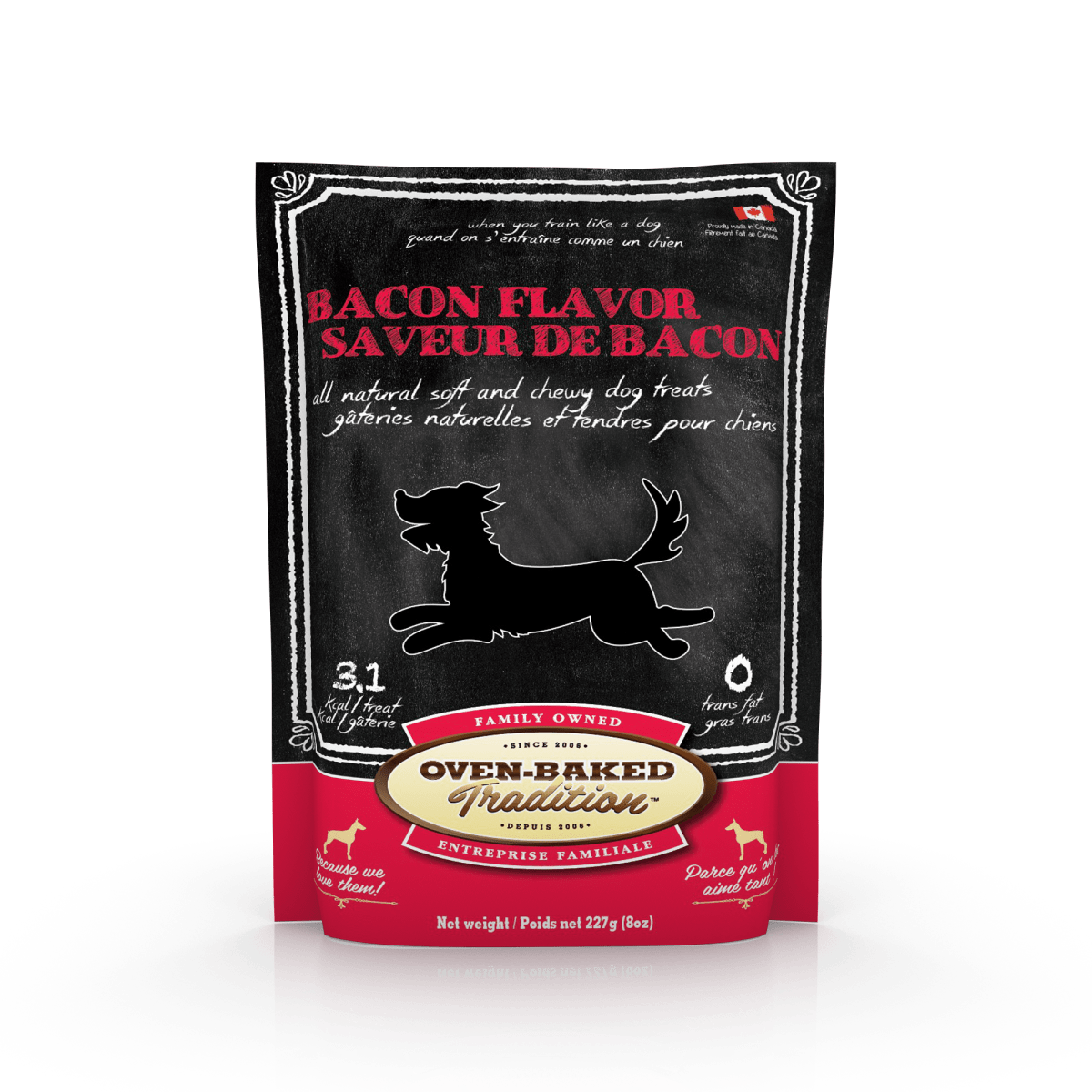 Oven Baked snack Dog Treat Bacon1