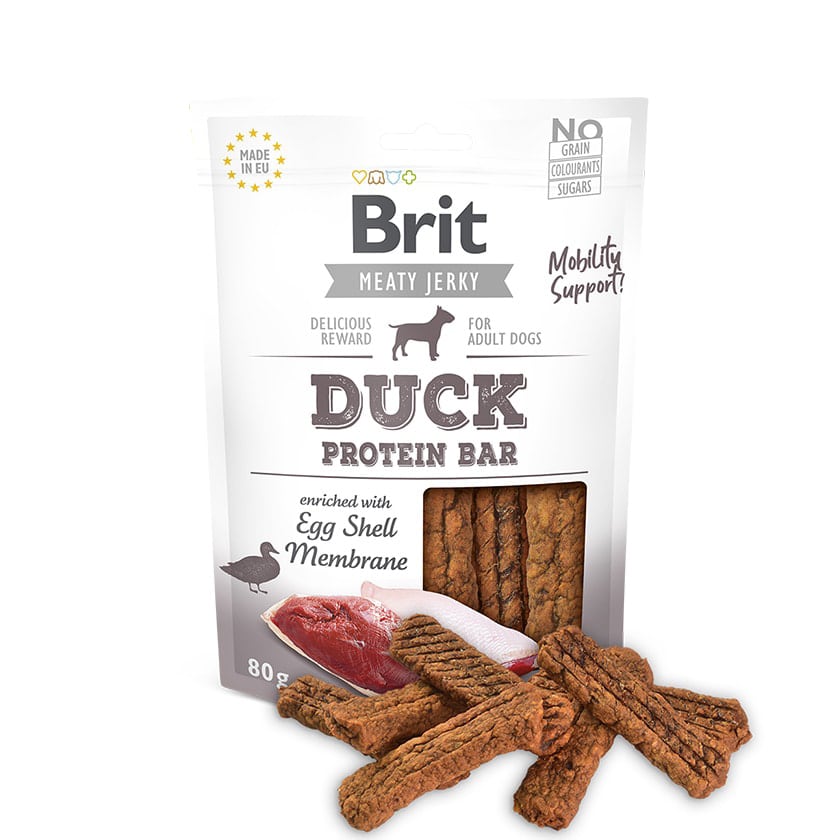 BRIT Jerky Snack Duck Protein Bar for dogs 80 Gr1