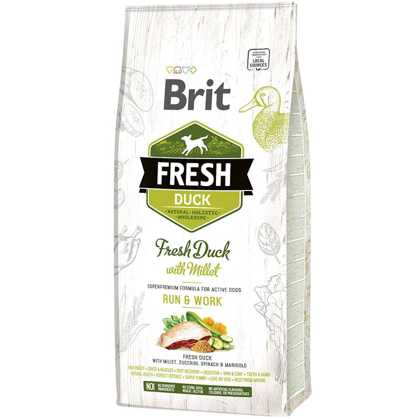 BRIT Fresh Duck with Millet active run & work1