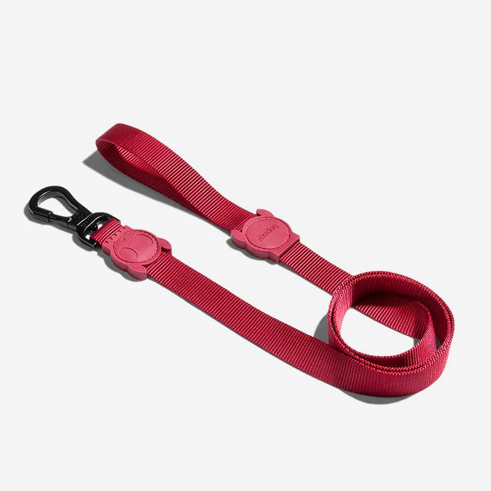 Zeedog Leash Bordeau3