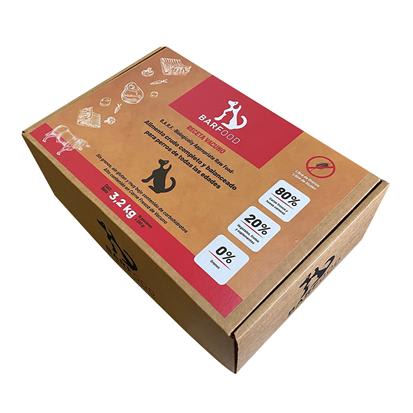 Alimento Barf Crudo Perro - Vacuno Caja 16X200 Gr (3,2 Kg)1