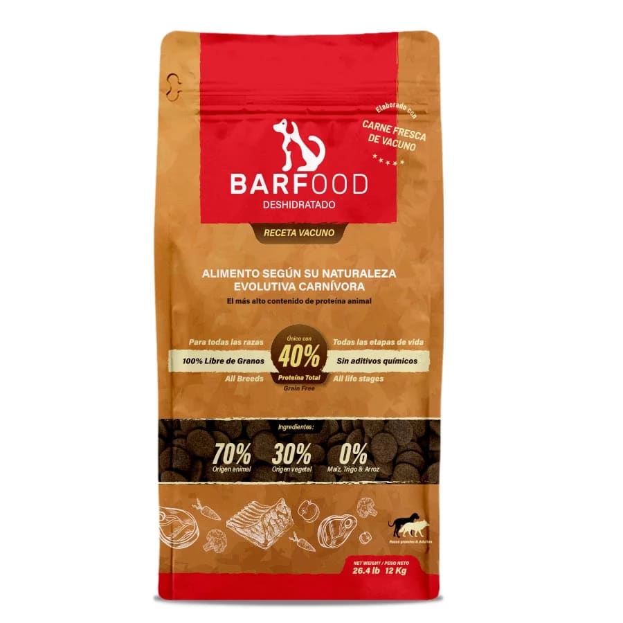 Alimento Deshidratado Perro med y grande - Vacuno1