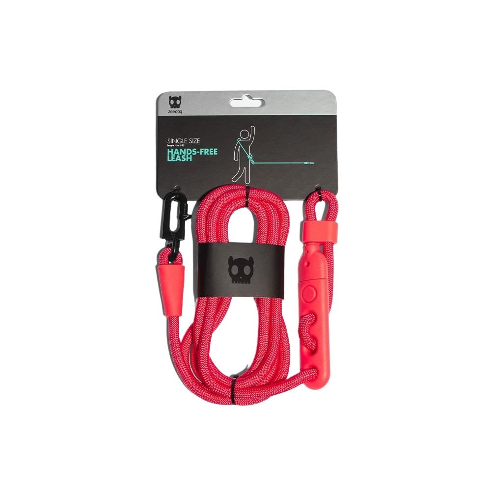 Correa Handsfree Zeedog Neon Coral1