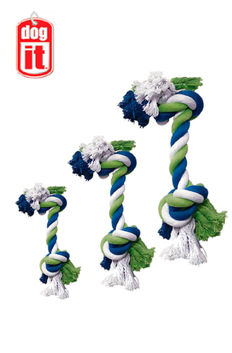 Cuerdas Anudadas Tricolor Dog it1