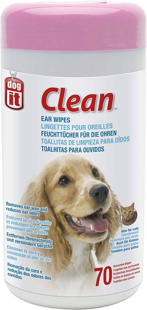 Toallitas DOGIT para limpieza oídos 70 unidades3