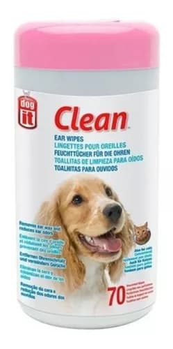 Toallitas DOGIT para limpieza oídos 70 unidades1