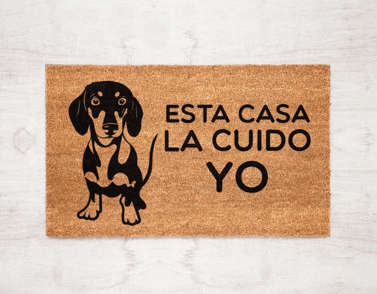Felpudo Kokomat Esta casa la cuido yo1