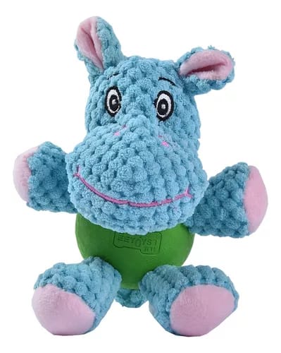 Peluche Plush Con Pelota Mascan Hipopotamo1