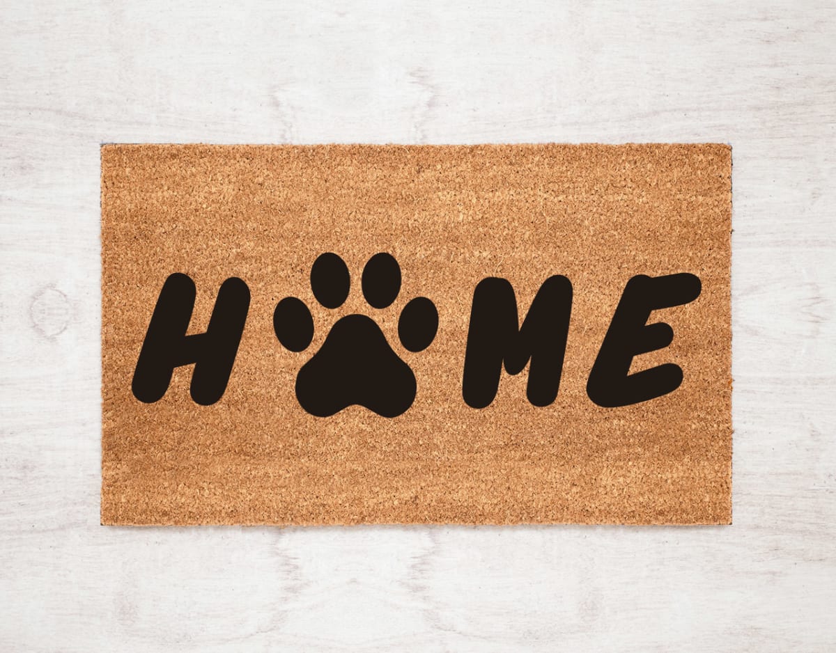 Felpudo Kokomat Home pata perro1