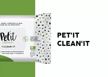 Petot CLEAN'IT Toallitas Limpiadoras Biodegradables (wipes)2