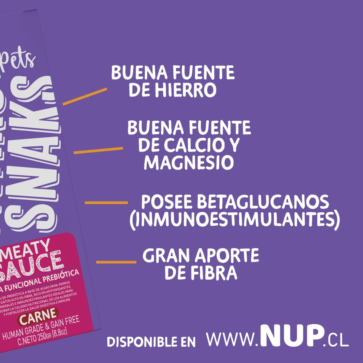 NUP! pets, Snack Meaty Sauce (Carne)2