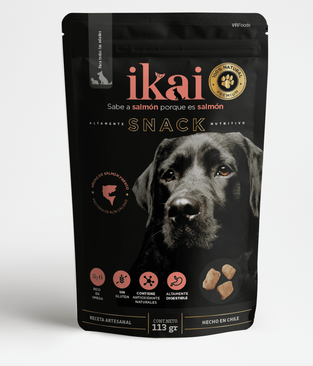 Ikai Snack Salmón Perro 113 G2