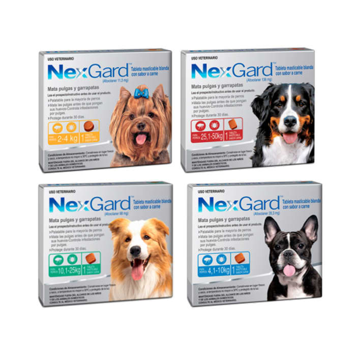 Nexgard 1 Tableta. Antiparasitario externo perro1